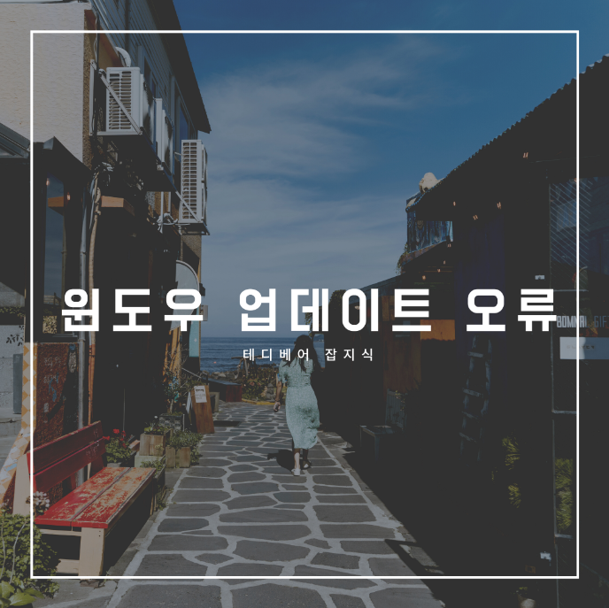  [잡지식][윈도우10업데이트] windows10 os업데이트 중 오류!!