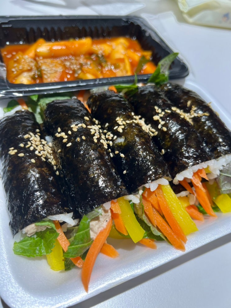  인천 운서역 맛집 분식 땡길땐 땅꼬마 김밥 추천!