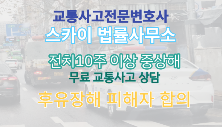  [교통사고전문변호사]12주이상 중상해 피해 동승자 보험회사 합의_무료교통사고상담_후유장해 흉터_포천 남양주 고양_졸음운전