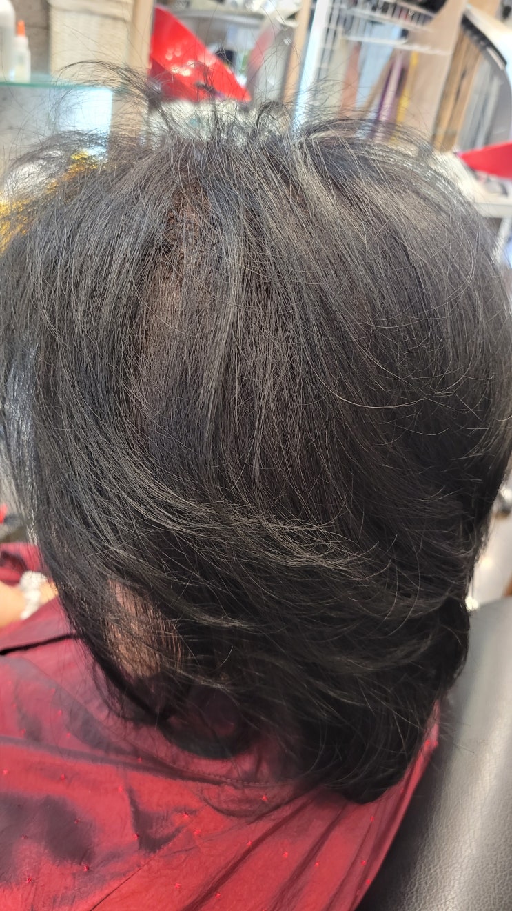 여성탈모 탈모커버 허쉬컷+ 링거펌 김포장기동헤어샵 준희헤어
