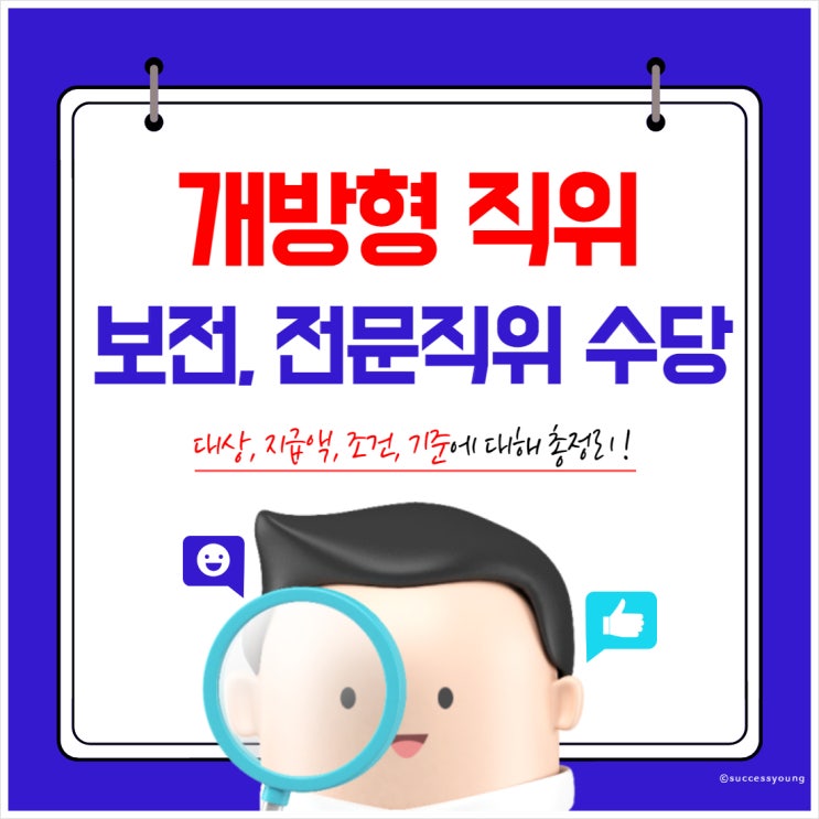  2023년 개방형 직위 등 보전 및 전문직위 수당 대상 지급 기준