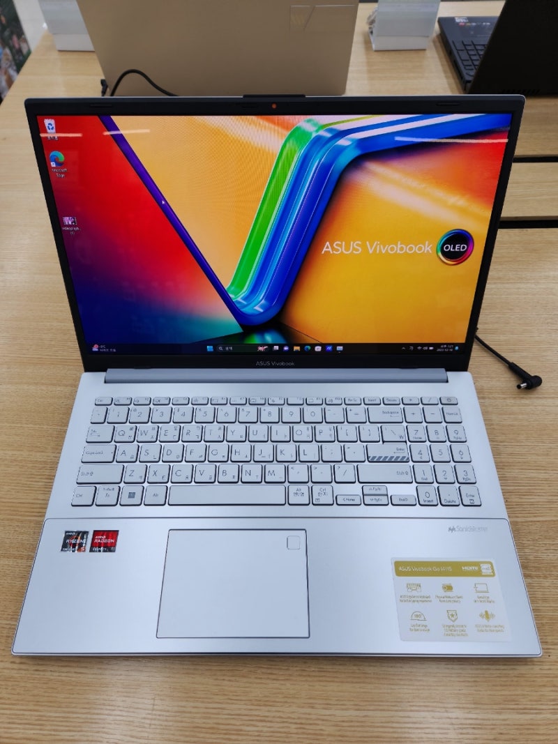 ASUS 가성비 노트북추천 아수스 비보북 고 15 OLED (윈도우11 설치) ASUS VivoBook GO OLED 쿨실버 강력....