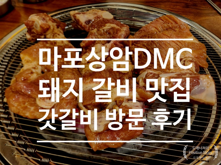  마포 상암 디지털미디어시티역(DMC)_돼지 갈비(고기) 맛집_음식점 "갓갈비" 방문 후기 [음식 리뷰]
