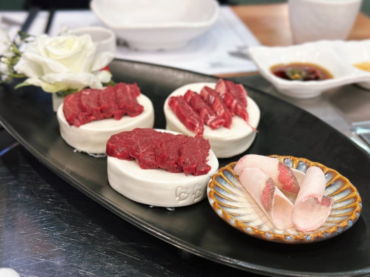  제주말고기 부드러웠던 말육회 마리조아