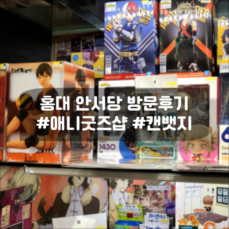 홍대 안서당 애니굿즈샵 방문 후기 홍대 안서당 애니굿즈샵 방문 후기