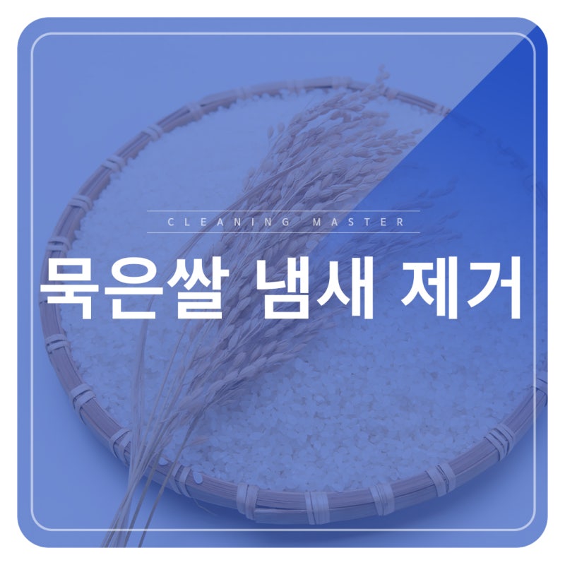 묵은쌀 냄새 제거 방법 간단하게 하세요