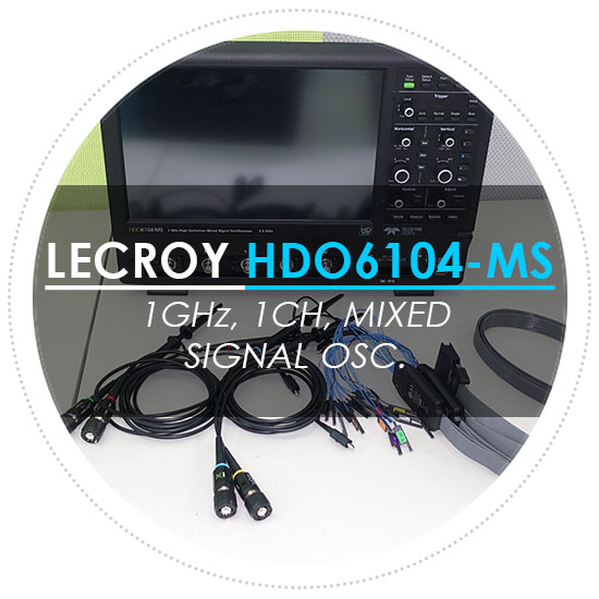 중고오실로스코프 / 텔레다인르크로이/ LeCroy HDO6104-MS 1GHz , 4Ch Mixed Signal Oscilloscope 계측기렌탈 / 대여 판매