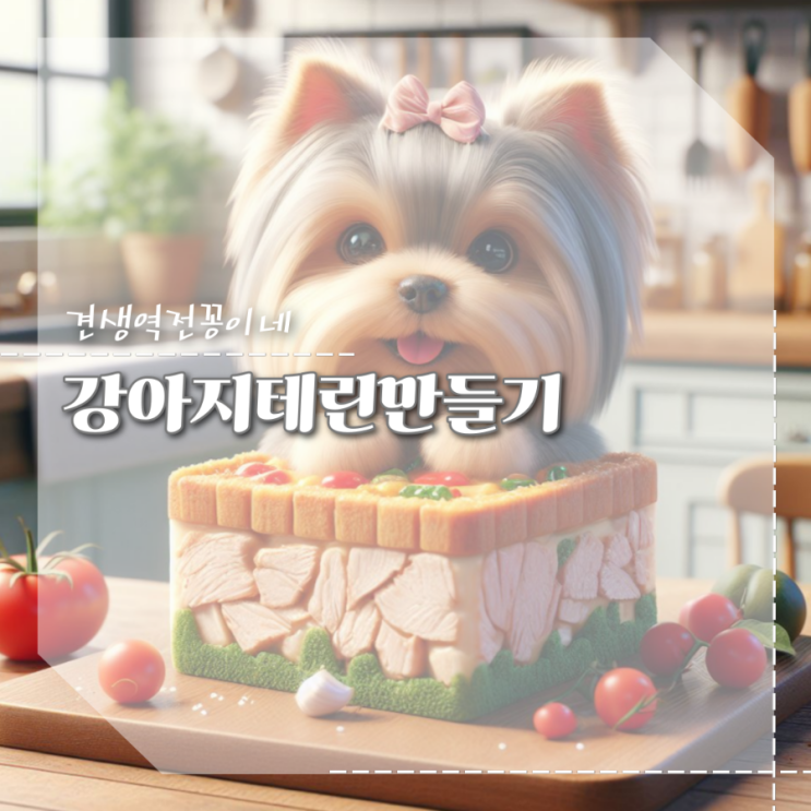  강아지에게 좋은 음식 닭가슴살 브로콜리 당근으로 강아지자연식 노견영양식 테린만들기
