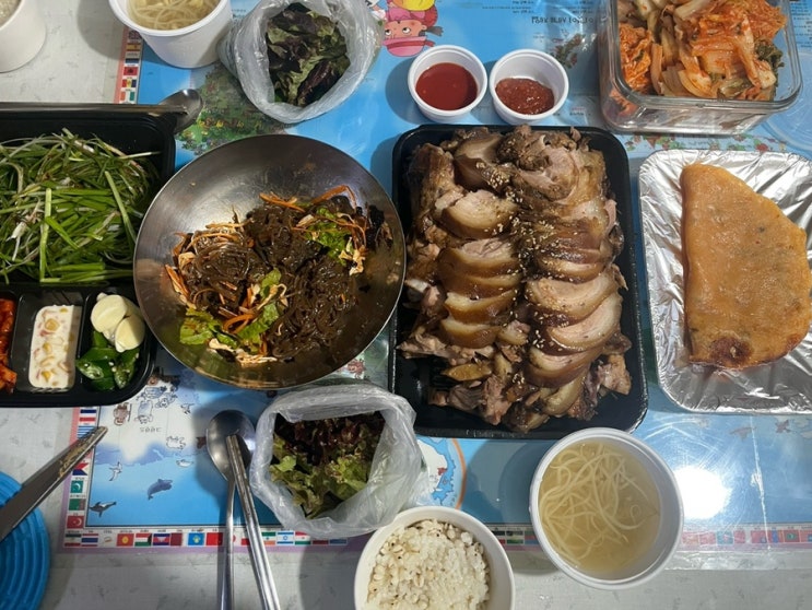  가족과 먹은 원주 단구동족발 동강족발 배달 후기
