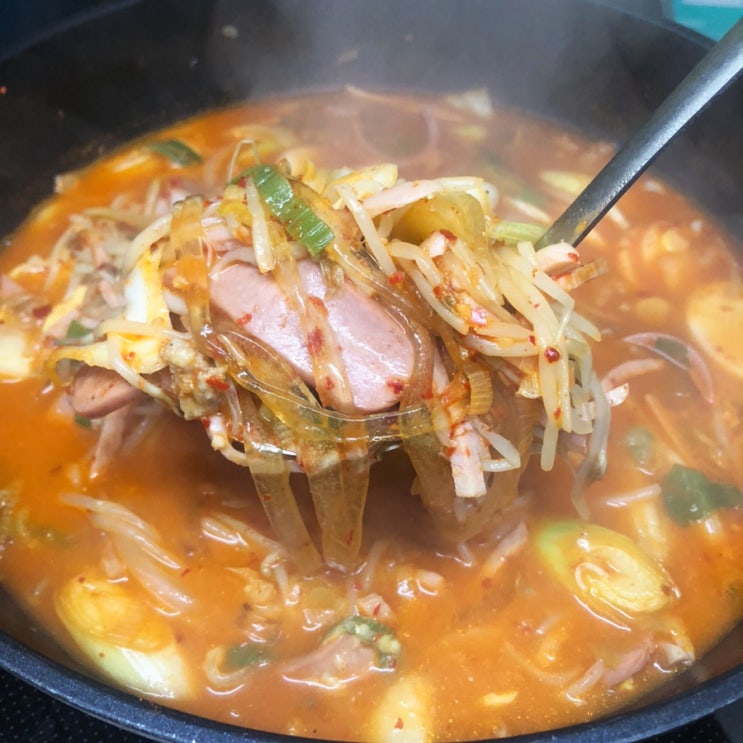  송도 부대찌개 맛집 존슨부대찌개 포장도 맛있네
