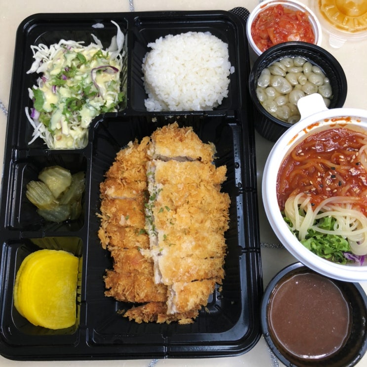  송도 지식정보단지역 맛집 본가 돈까스 포장 좋아요