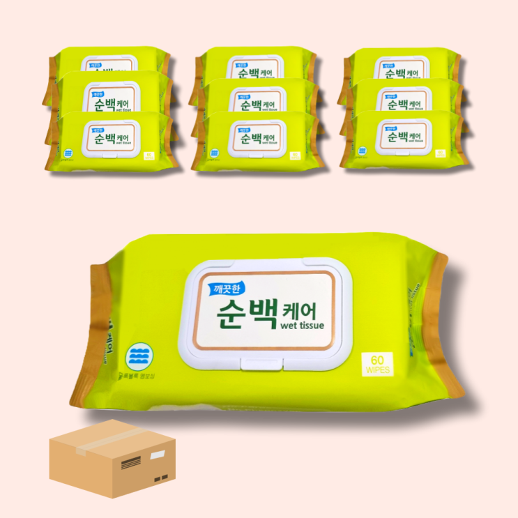  깨끗한 순백케어 물티슈 20개