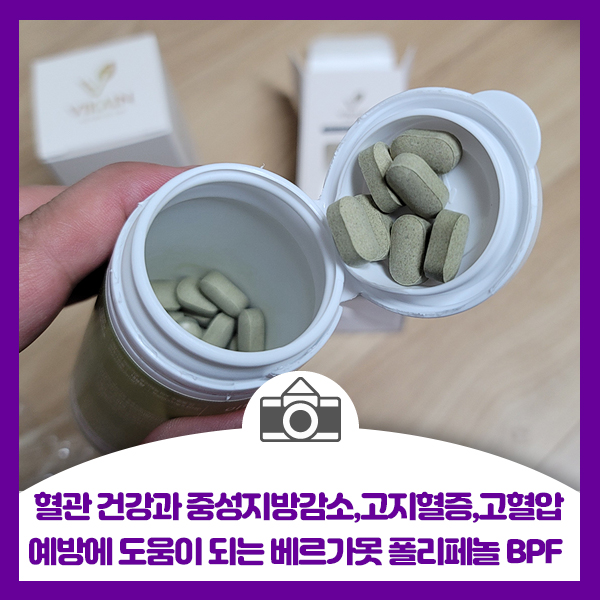  혈관 건강과 중성지방감소, 고지혈증, 고혈압 예방에 도움이 되는 베르가못 폴리페놀 BPF 추출물 정 복용 후기