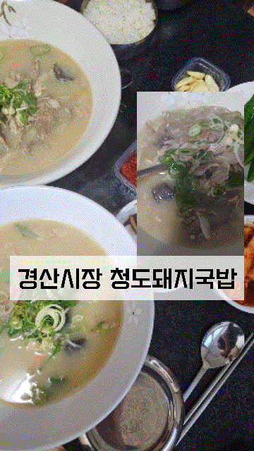 경산시장맛집 청도 돼지국밥 포장 후기