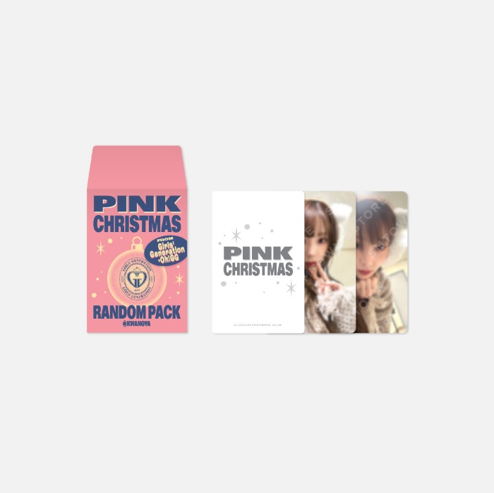 소녀시대 포토카드 랜덤팩 2022 핑크 크리스마스 GIRLS' GENERATION-Oh!GG PHOTO CARD RANDOM PACK 2022 PINK CHRISTMAS