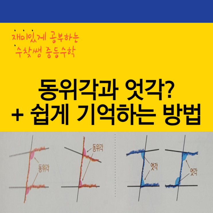  동위각 엇각? [중1수학]