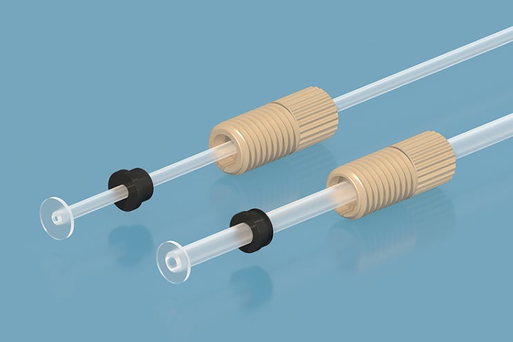  [Fitting] PEEK Flanged Fittings UNF 나사탭 아답터 피팅 PEEK 재질 1/4-28UNF Thread HPLC용