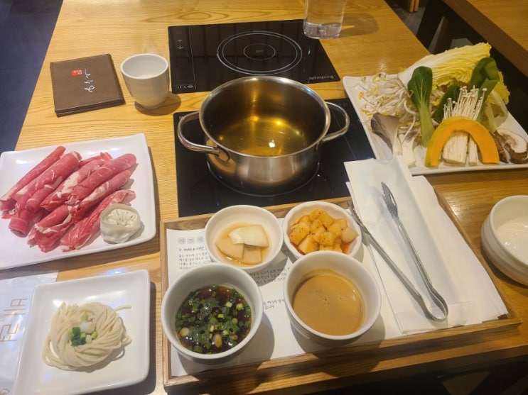 혼밥 하기 좋은 대전 서구 괴정동 1인 샤브 맛집 미미우 롯데백화점대전점