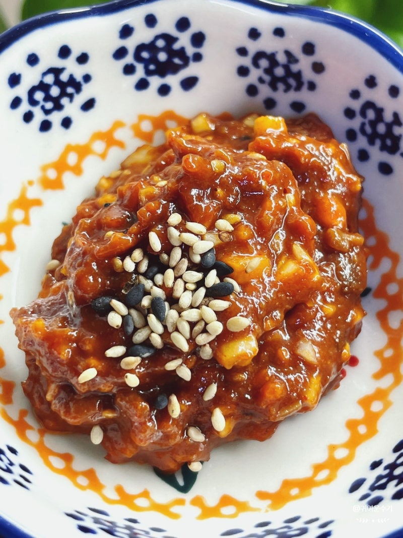 쌈장 만드는법 쌈장비율 맛있는 쌈장 만들기 기본 양념 된장쌈장소스 레시피 : 네이버 블로그