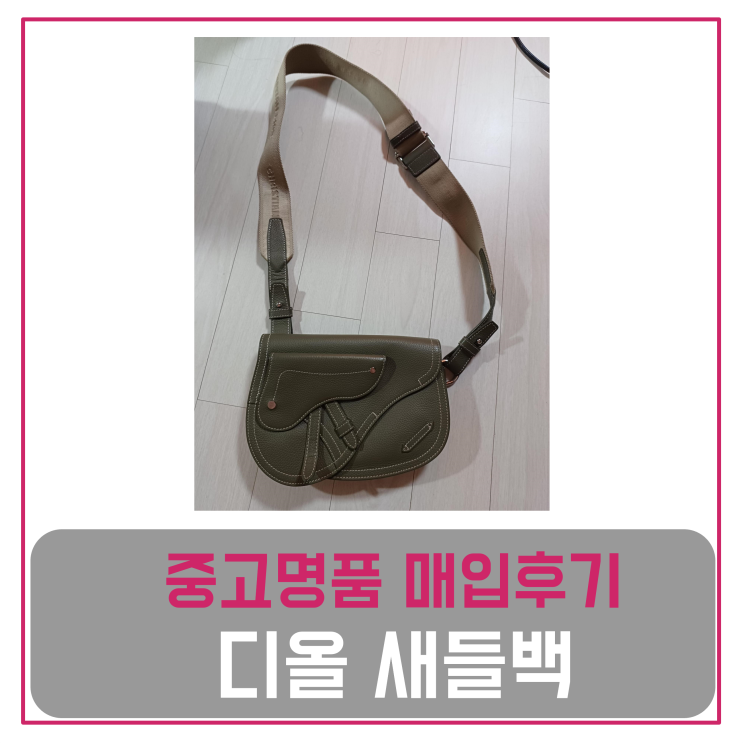  디올 새들백 매입