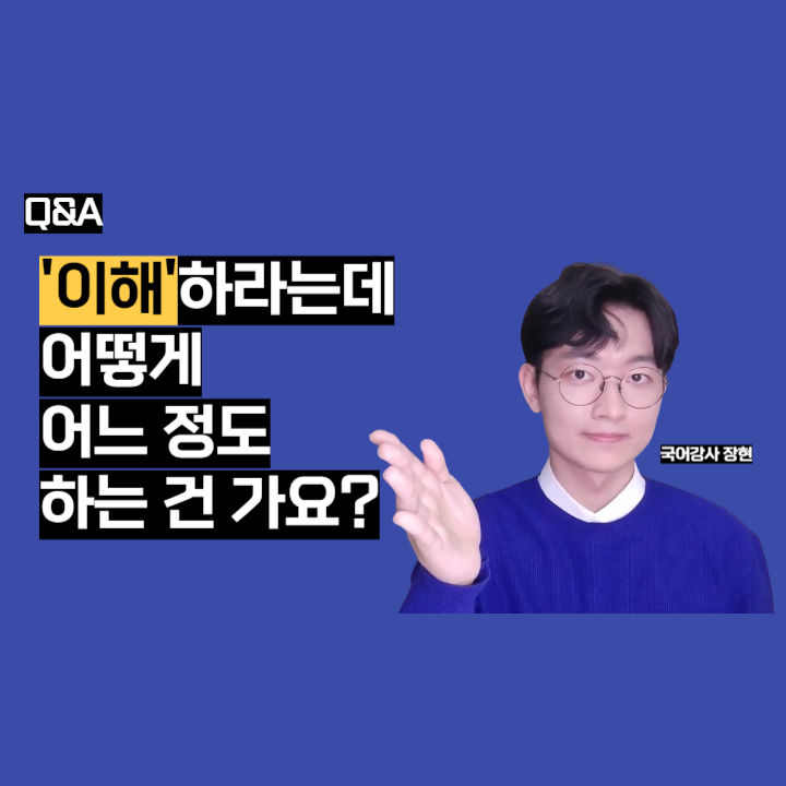  수능국어. 이해하라는데 어떻게 어느 정도 이해해야 하는 건가요?