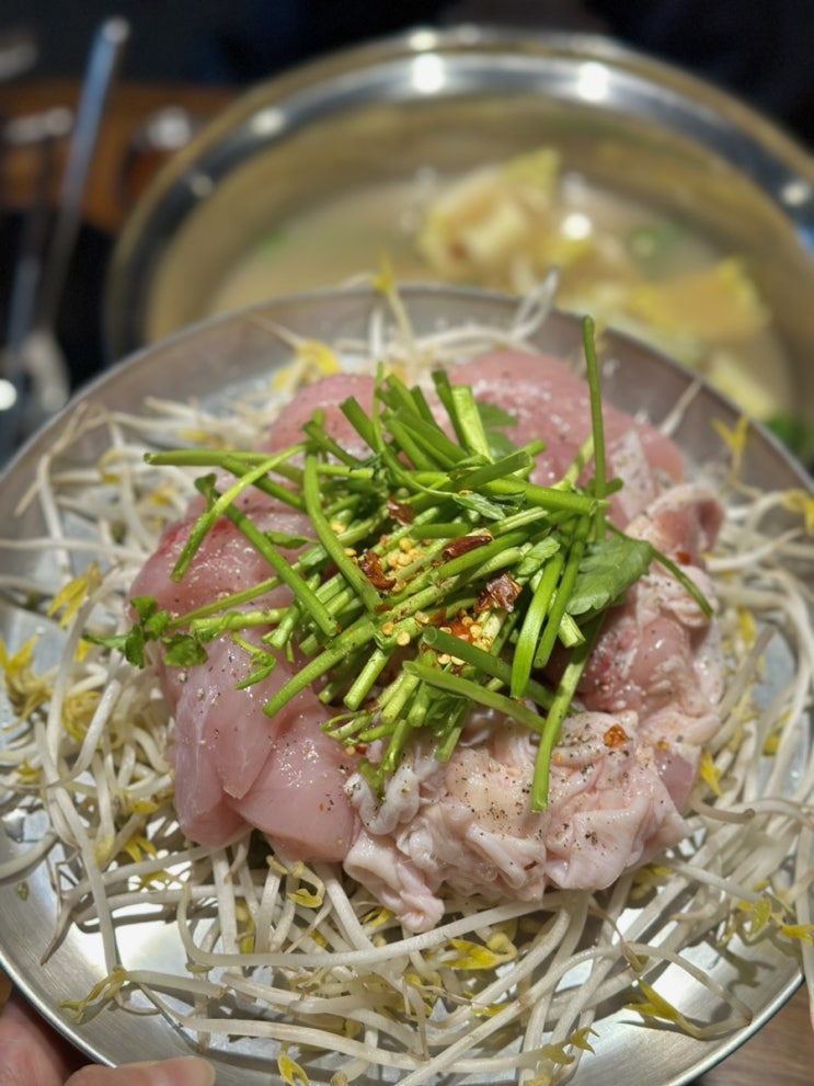  송도 닭 특수부위 맛집 송계옥 뜨끈한 닭 국수전골 점심 후기