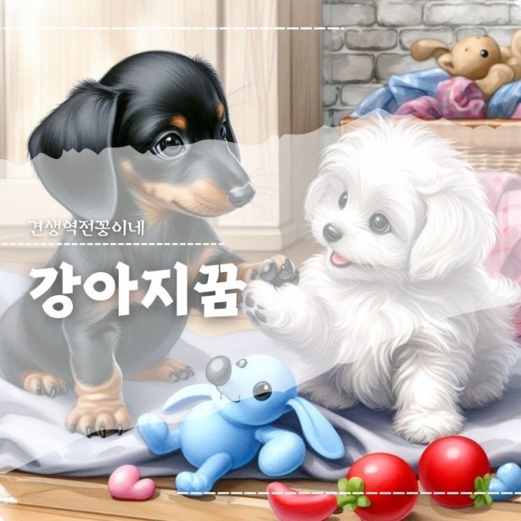  새끼강아지나오는꿈 해몽 하얀,검정 개꿈뜻