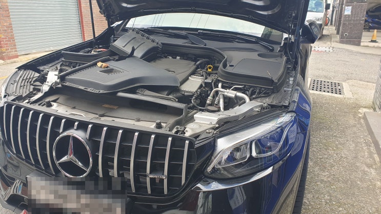  벤츠 GLC 300 배터리 AGM 밧데리로 교체