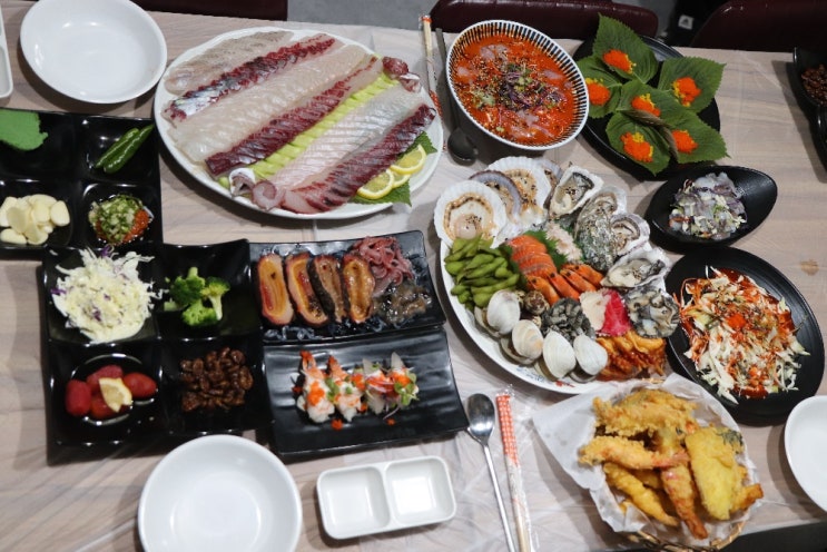  소래포구 해남수산, 예약하고 튀김, 낙지, 물회 공짜로 먹기