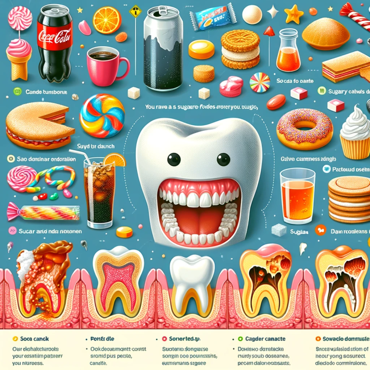 치아 건강에 좋은 음식 vs 나쁜 음식