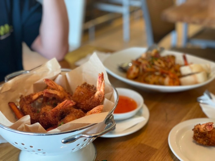  투몬비치 맛집 괌 비치인쉬림프 1호점 새우 해산물 파스타