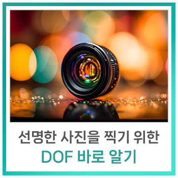  [비전지식] 선명한 사진을 찍기 위한 DOF(Depth of Field : 피사계 심도) 바로 알기