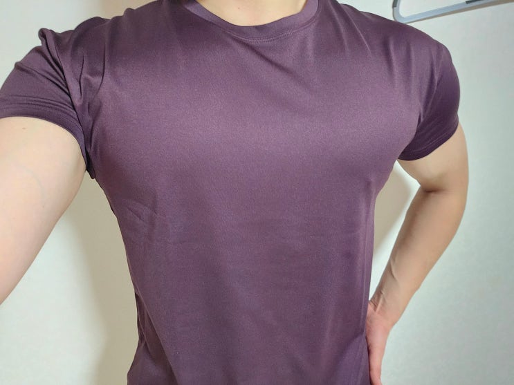 짐웨어 브랜드 남자 헬스복 NEATNESS 버건디 반팔티셔츠 입어봄 짐웨어 브랜드 남자 헬스복 NEATNESS 버건디 반팔티셔츠 입어봄
