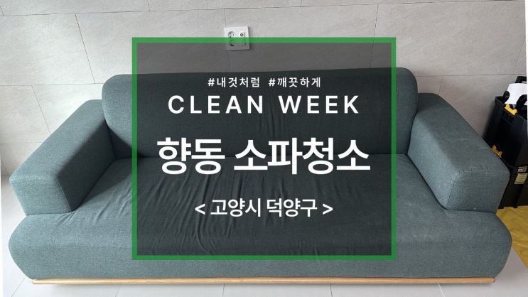  덕양구 향동지구아파트 DMC리슈빌더포레스트 한샘 소파 청소