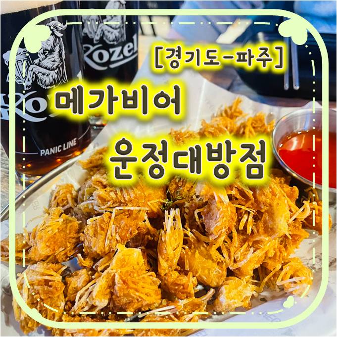 가성비 좋은 파주운정술집 - 메가비어 운정대방점 가성비 좋은 파주운정술집 - 메가비어 운정대방점