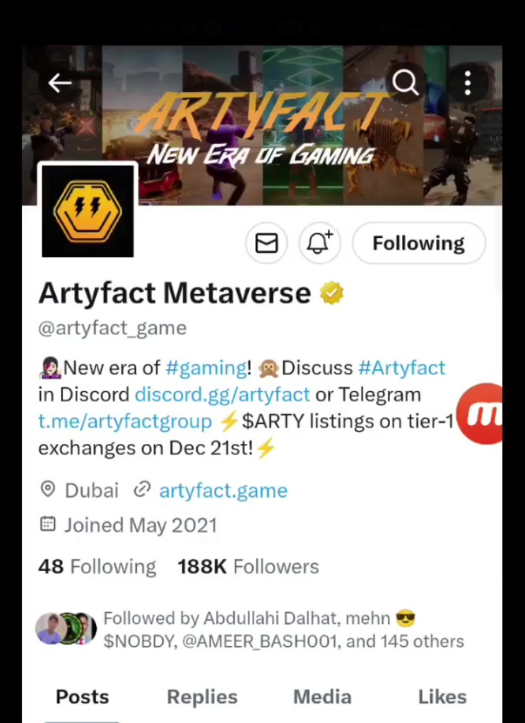  MEXC 글로벌  667% 떡상중인 ARTY 코인 정보
