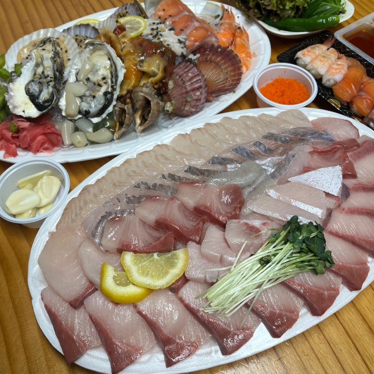  소래포구맛집 서천수산 방어회 포장 바가지 없어요