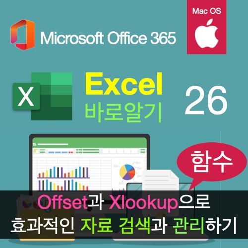 맥북 엑셀(Excel)의 Offset과 Xlookup 함수를 이용해 동적 데이터 검색과 관리하기 : 자동화 서식 맥북 엑셀(Excel)의 Offset과 Xlookup 함수를 이용해 동적 데이터 검색과 관리하기 : 자동화 서식