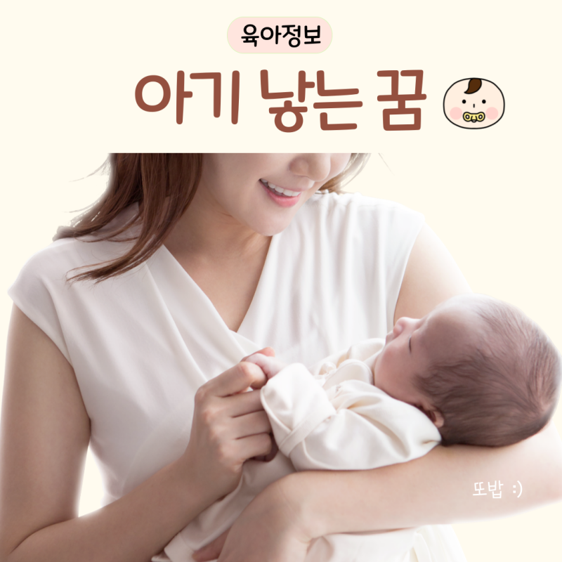 꿈에서 내가 혹은 다른사람이 아기 낳는꿈 태몽 해몽