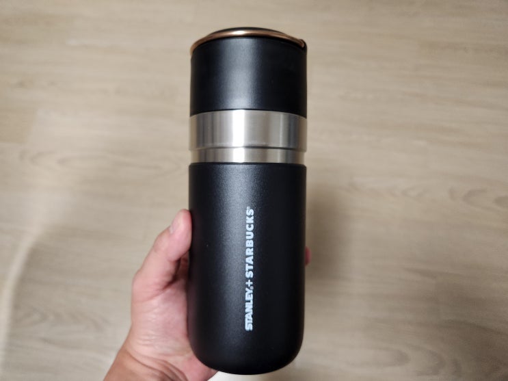  스타벅스 텀블러, 스타벅스 SS 블랙 앤 골드 스탠리 보온병 500ml, 스타벅스 스탠리 텀블러 구매 후기