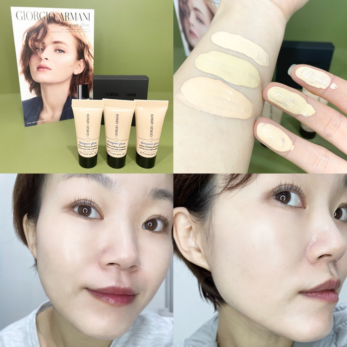  조르지오 아르마니 뷰티 NEW 디자이너 글로우 파운데이션 상앗빛 광채 지속력 좋은 신상 사용 후기
