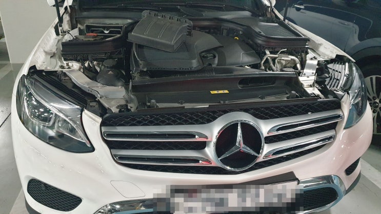  벤츠 GLC220d 배터리 부산 출장 밧데리로 교체
