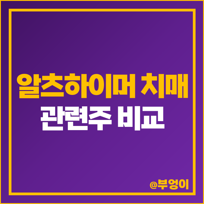 알츠하이머 치매 관련주 젬백스 한국파마 피씨엘 펩트론 주가