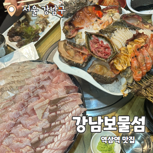  강남보물섬 : 역삼역 방어맛집 내돈내산 세트후기 (논현본점 비교)