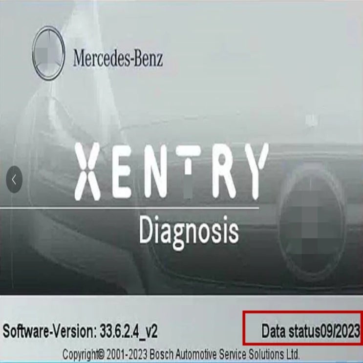  BENZ XENTRY 진단 소프트웨어