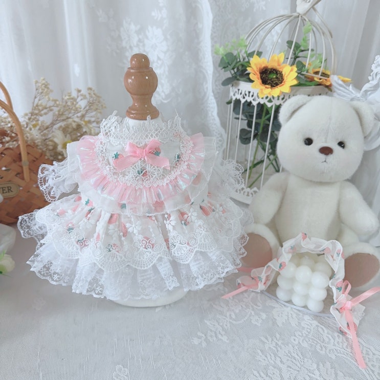  20cm 스노우 베리 원피스 세트 인형옷 롱바디 체형 아이돌인형옷