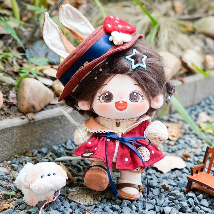  20cm 버섯 토끼 세트 인형옷 아이돌인형옷