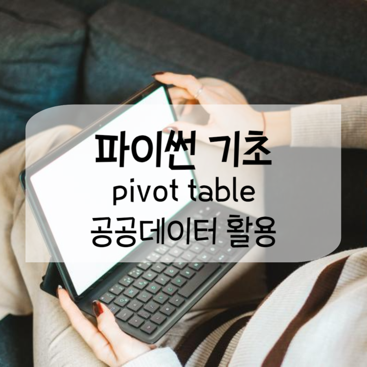 파이썬 기초 서울 열린데이터광장 공공데이터 활용하기, 표 출력, 피벗테이블 pivottable