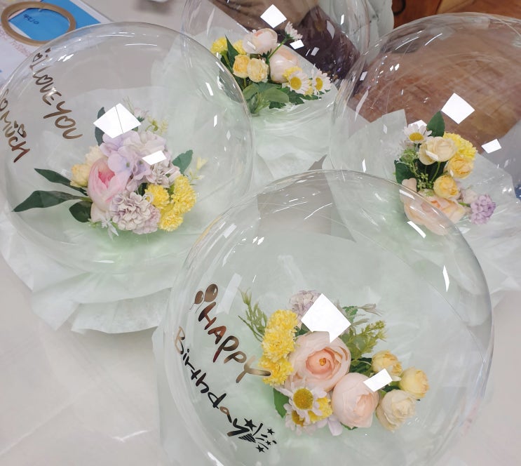  1주차!꽃풍선&버블플라워  제작과정 수업 첫날!!
