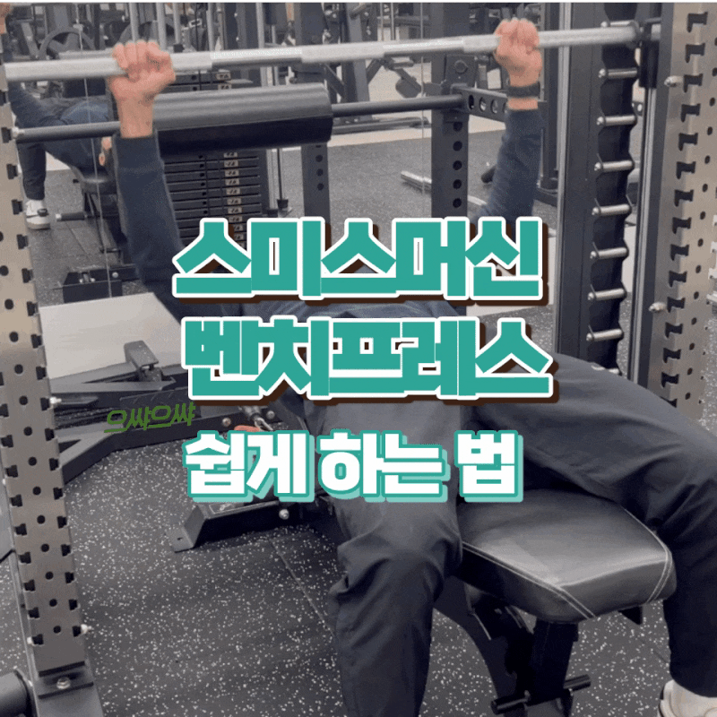 [가산 헬스장] 벤치프레스 스미스머신으로 쉽게 하는 법 알려드려요